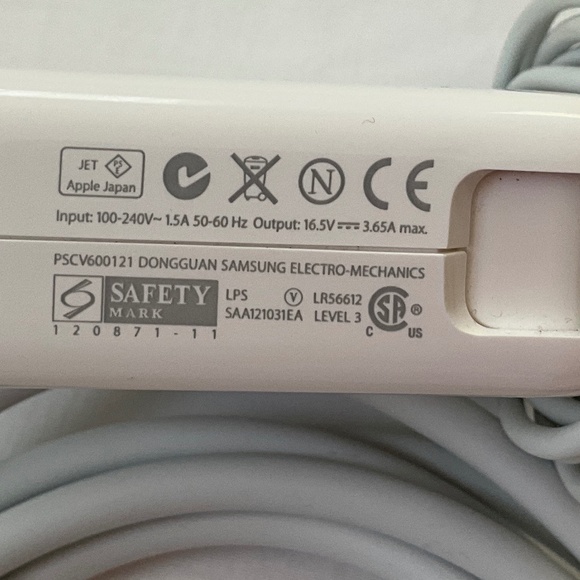 APPLE MacBook MagSafe Power Adapter/Charger & Extension Power Cord - Picture 5 of 7